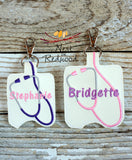 Personalized Stethoscope Hand Sanitizer Holder