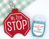 Personalized Stop Sign Hand Sanitizer Holder