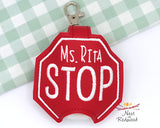 Personalized Stop Sign Hand Sanitizer Holder