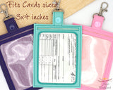 Vertical Vaccine Card Holder 3x4 inch
