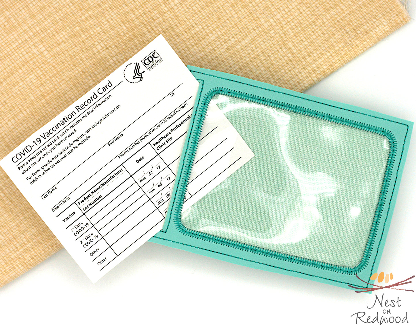 Vertical Vaccine Card Holder 3x4 inch