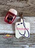 Personalized Stethoscope Hand Sanitizer Holder