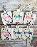 Personalized Stethoscope Hand Sanitizer Holder