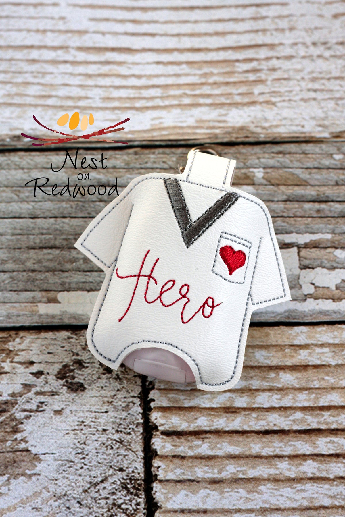 Scrub top hero Hand Sanitizer Holder