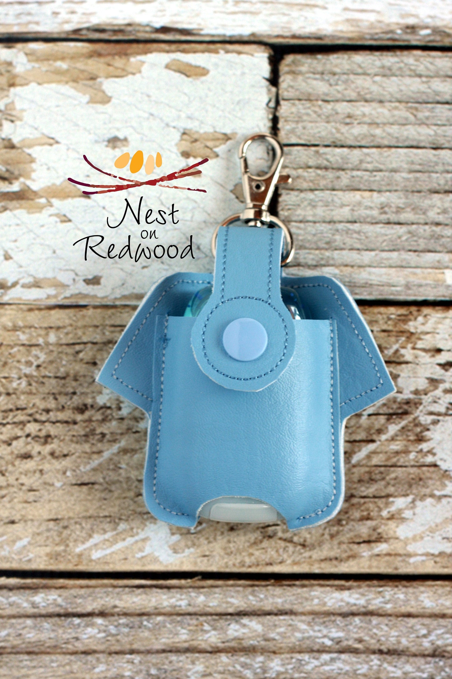 Scrub top Hand Sanitizer Holder with Stethoscope No Hearts