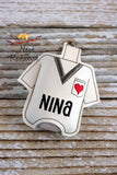Personalized Scrub top Hand Sanitizer Holder No Stethoscope