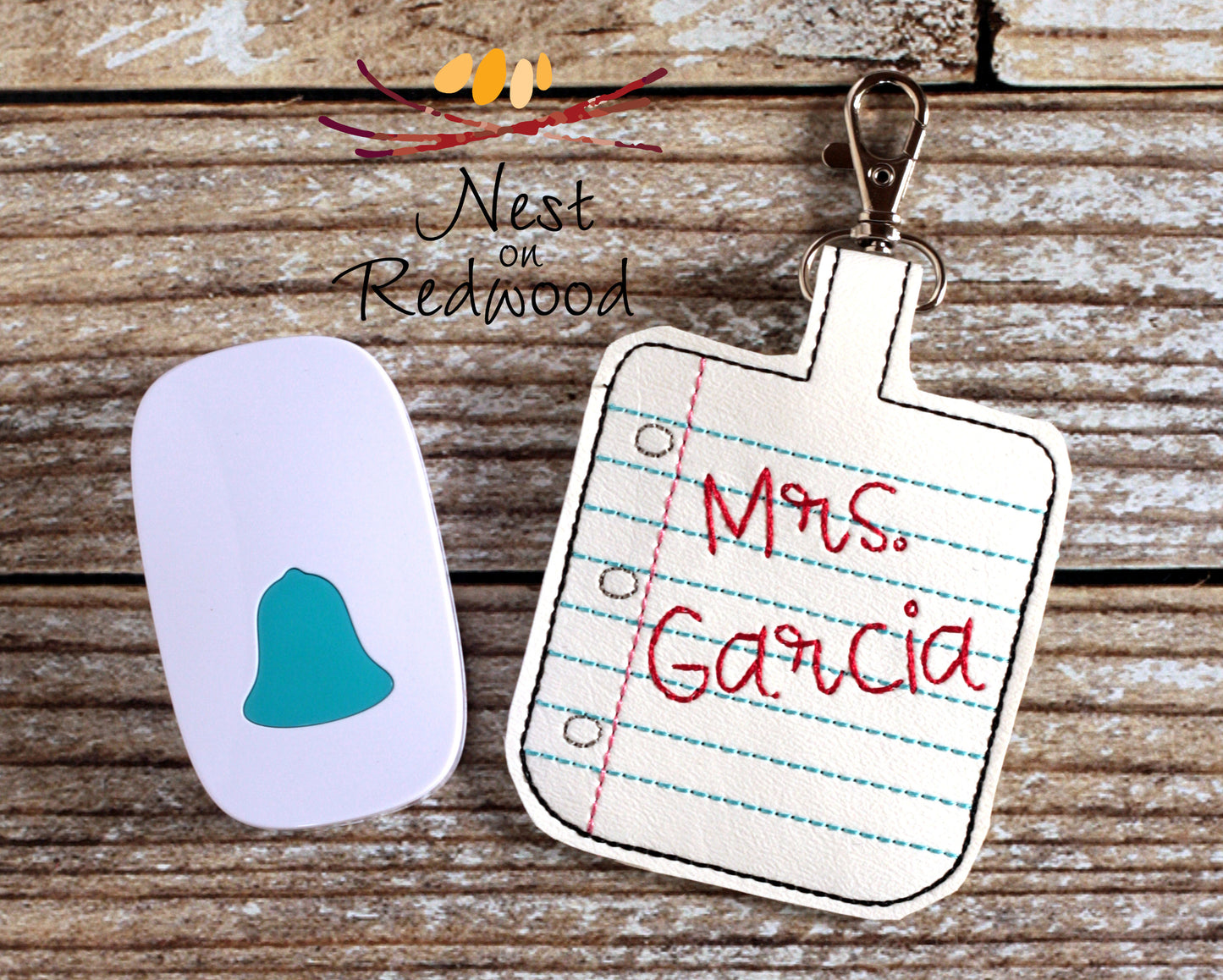 Personalized Note Paper Classroom Doorbell Holder